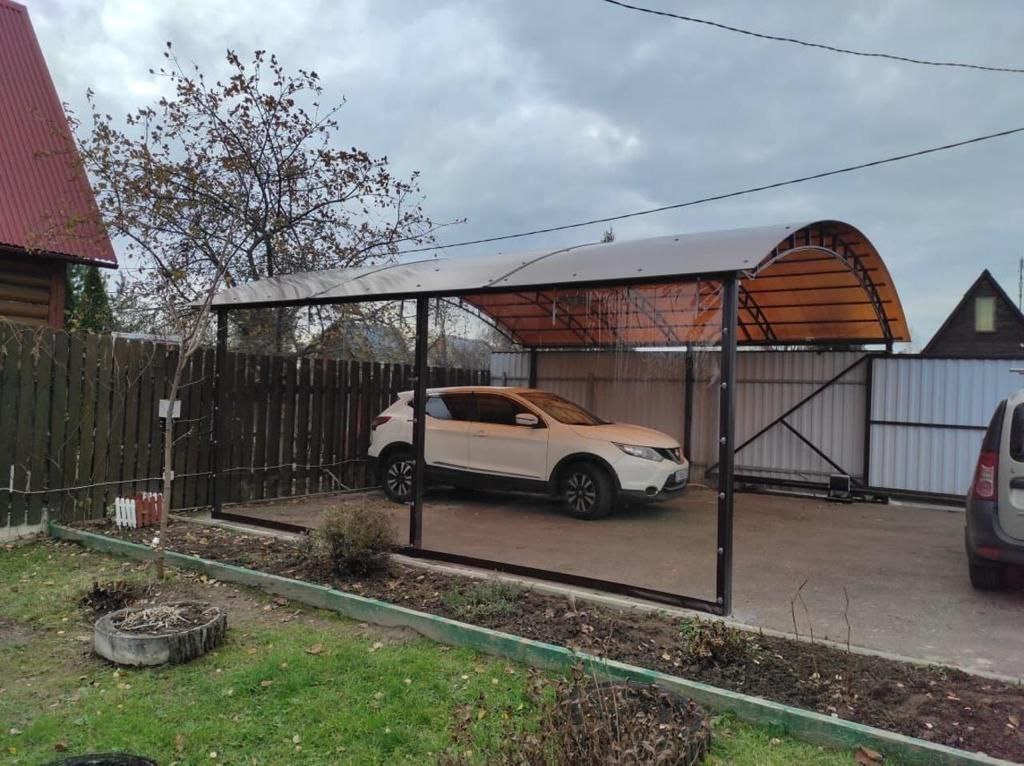 Прозрачные шторы ПВХ для навеса под автомобиль в Новомосковске